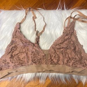 Aerie lt brown bralette sizd lg